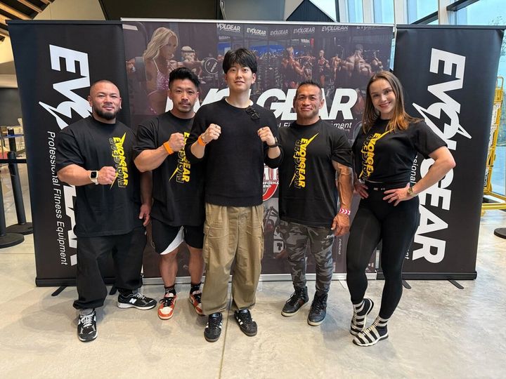 湯浅選手たちとの記念写真