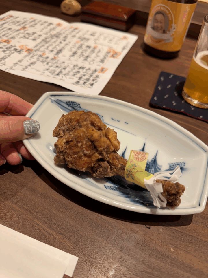 クリスマスシーズンでチキンがサーブされました