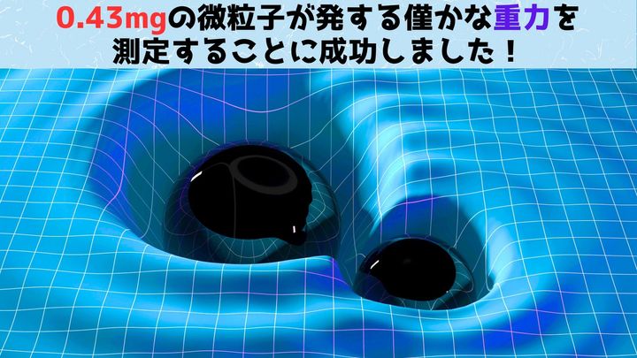 0.43ミリグラムの物体が発する「重力」の測定に成功！