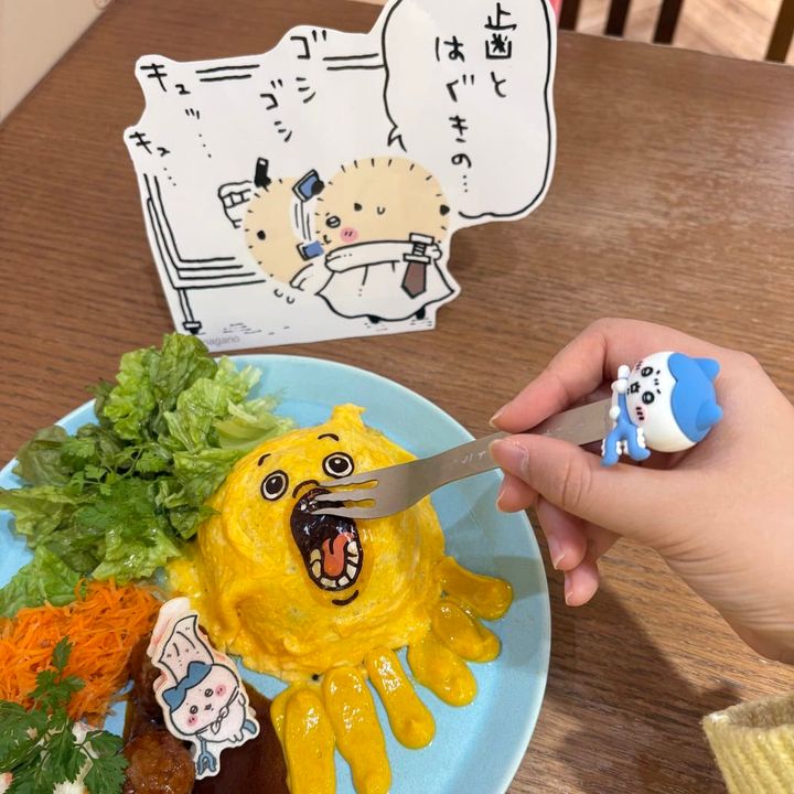 ハチワレ討伐成功！ドライカレーオムライス