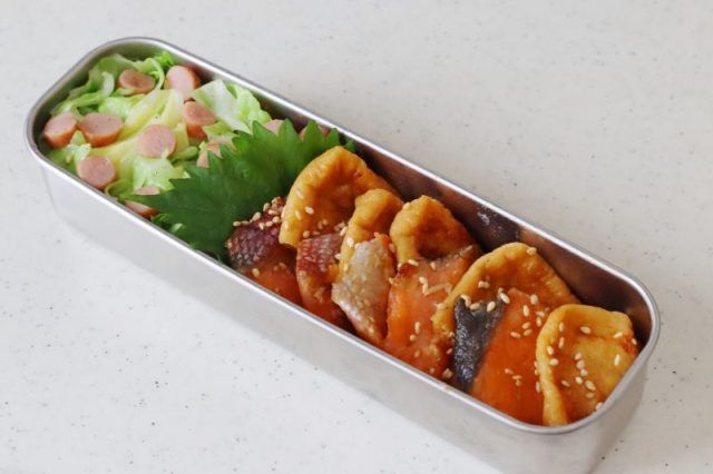 2品弁当の詰め方プロセス