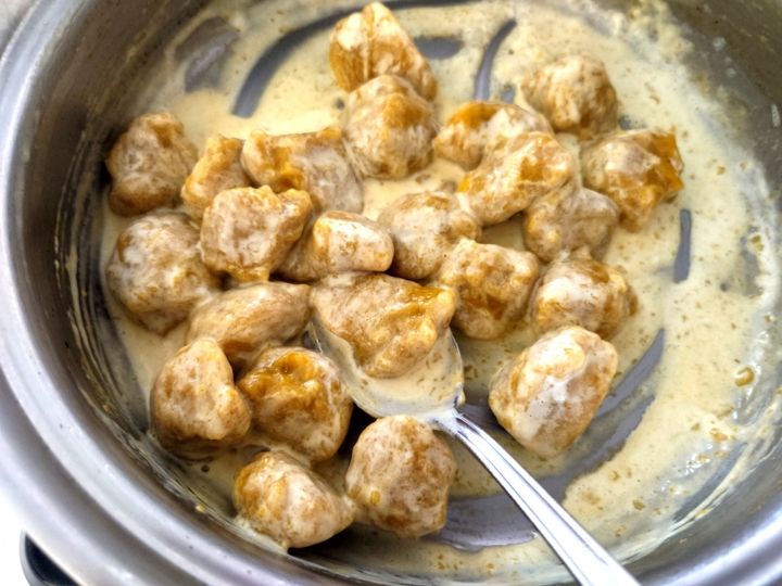 生ハムとカボチャのクリームニョッキの作り方5