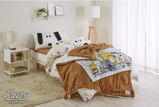 nishikawaのPEANUTSコレクションで作る、大人かわいい冬の寝室