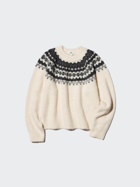 フラッフィクルーネックセーター