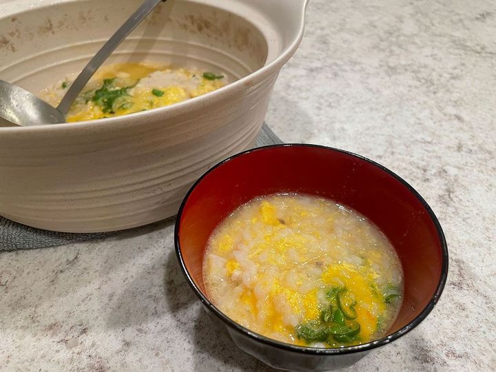 友人家族の翌朝のゴハン。クロダイの旨みとコラーゲンを丸ごと摂取できます