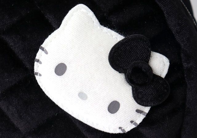 宝島社ムック付録HELLO KITTY × BRILMY 中身が見えて時短がかなう ズボラに優しいコスメポーチ BOOK VELOUR BLACK ver.3