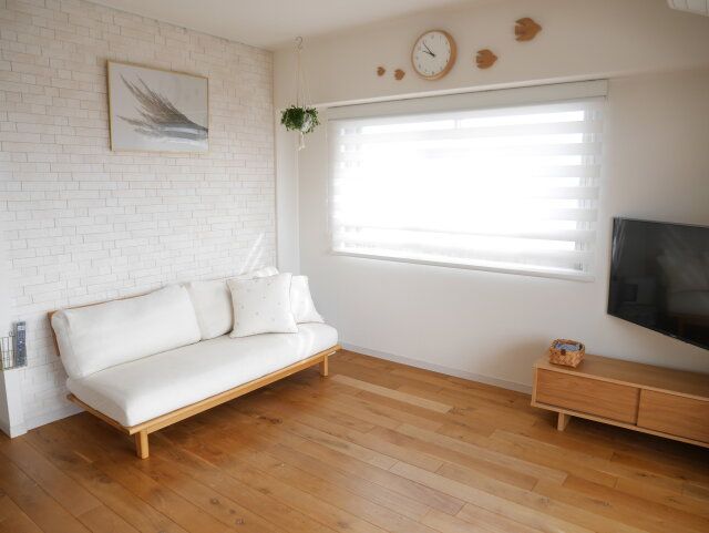 床置きゼロのリビング