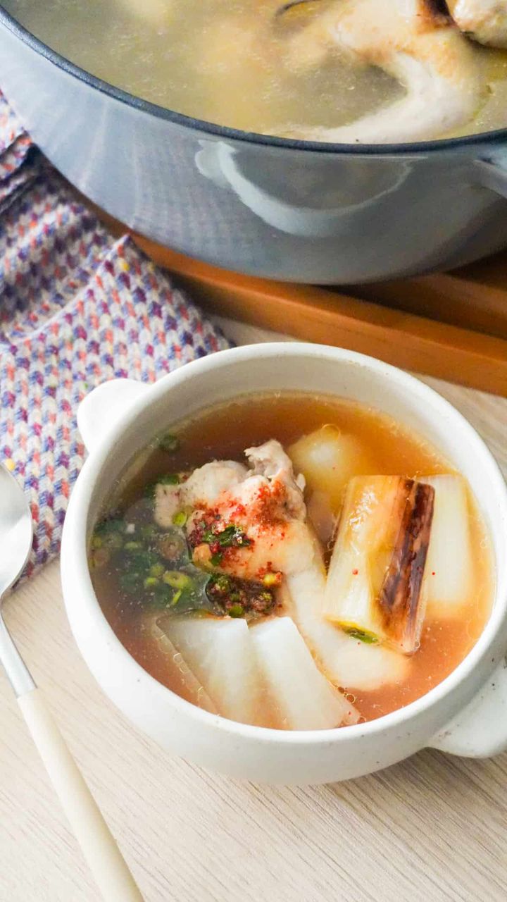 冬支度に！下仁田ネギと手羽のスープ