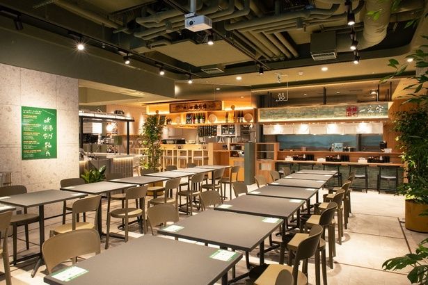 席数も豊富な共用スペース