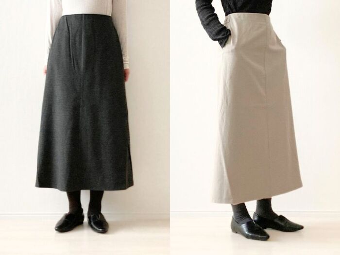 【GU】シンプルだからこその着回し力！40代女子が履きたい「フレアスカート」。イロチで揃えるのが断然おすすめです♪