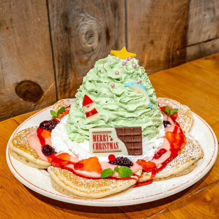 ホノルルクリスマスツリーパンケーキ