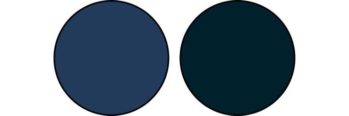 イエベさんに似合うネイビー2色。ほんの少し緑がかったぬくもりのある色を選びましょう。