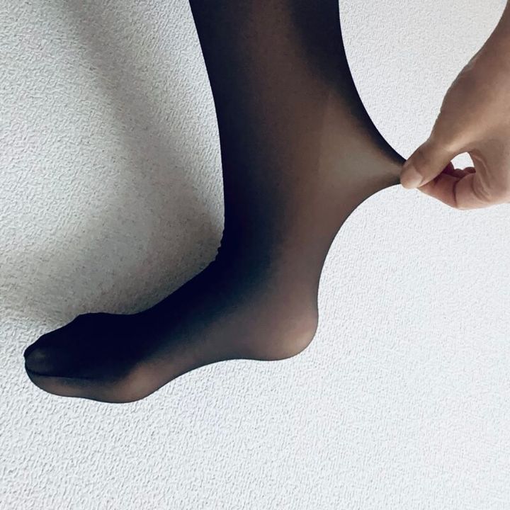 しまむら（福助）のフェイクタイツ2025冬最新モデル・ブラックの画像