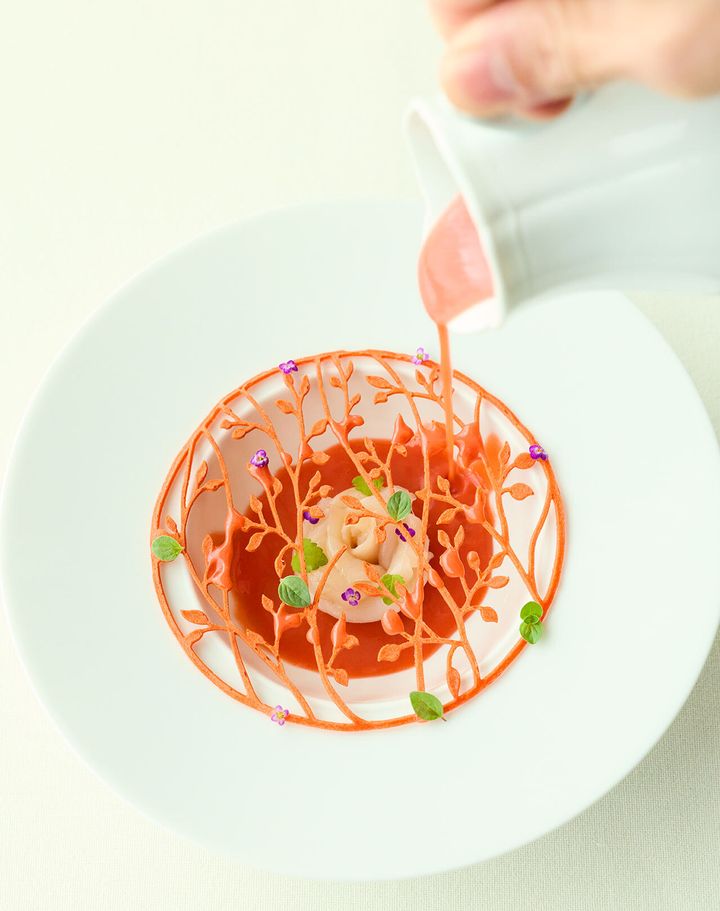 銀座『グッチ オステリア ダ マッシモ ボットゥーラ トウキョウ』の「ブルスケッタの再構築」