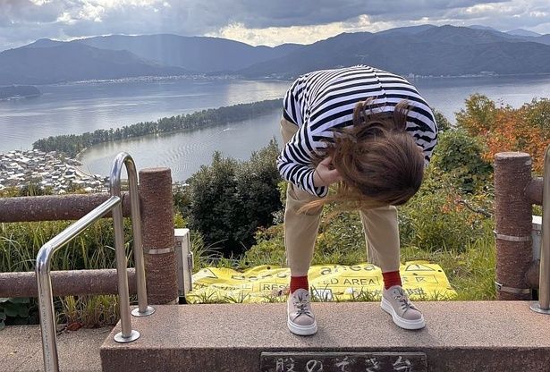 傘松公園から股のぞきをして絶景を楽しもう！