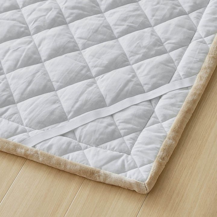 マイクロファイバーのキルトラグ ずれ防止バンド