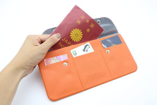 ダイソー パスポートケース（ボタン付） パスポート
