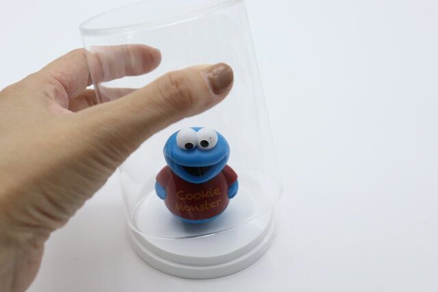 ダイソー 円柱型ディスプレイボックス（B） 使用例 フィギュア