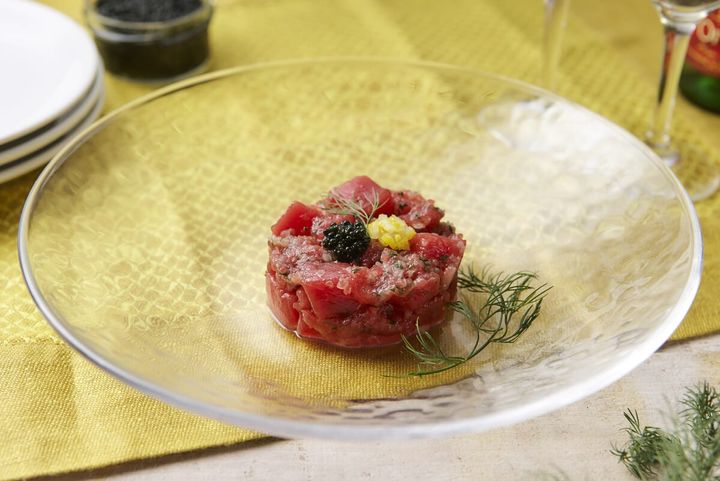 国産本鮪の冷製タルタル～キャビアと柚子の香り～