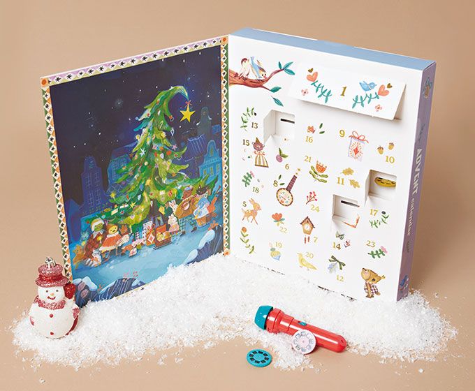 ベッドタイムを彩る小さなシアターがアドベントカレンダーで楽しめる！ 1日目はシネマライト、2日目以降は毎日違うフィルムディスクで。「ボーネルンド」のアドベントカレンダーの画像1