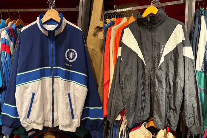 ウィゴー ヴィンテージ下北沢店で見つけたスポーツナイロンブルゾン。