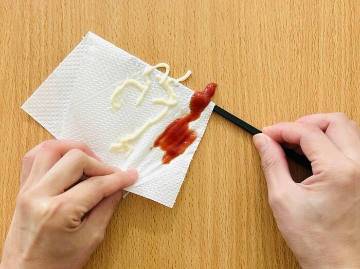 マヨやケチャップをこぼしたときは→まるで〈実験みたいなお掃除術〉で一瞬でピカピカに！