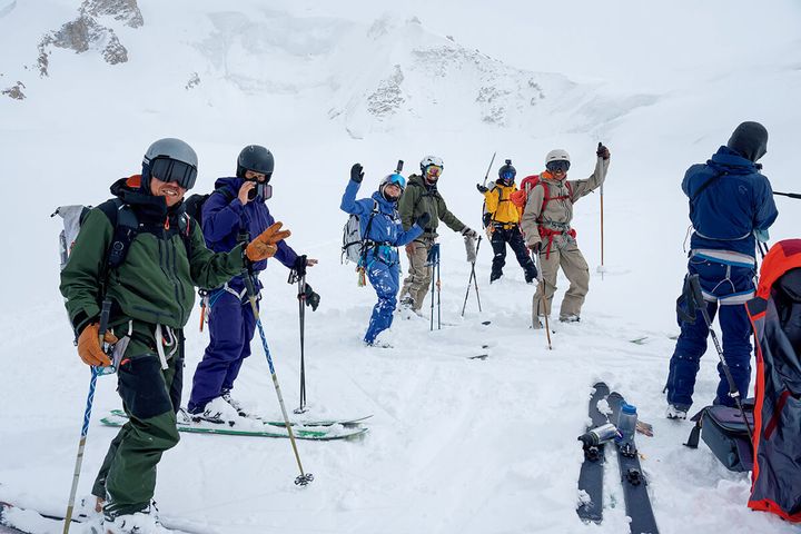 山岳ガイド、プロスキーヤー・佐々木大輔 スキーの様子