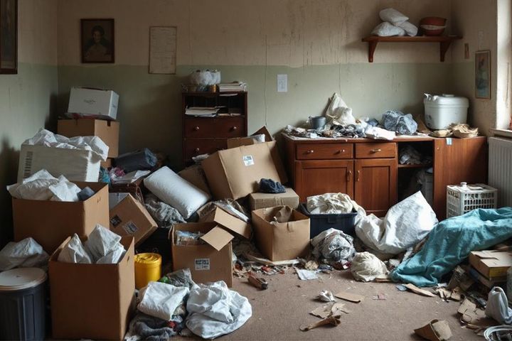 “汚部屋”のイメージ