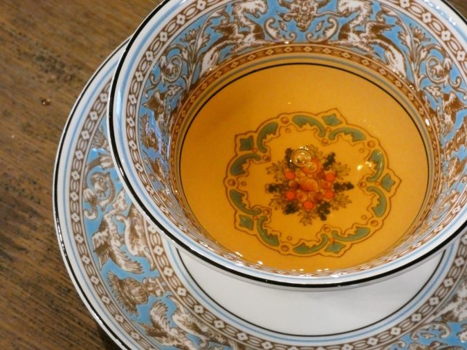 TEA ROOM flower bird スイートホワイトピーチ