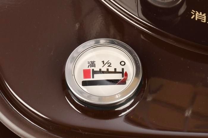 油量計で灯油残量を簡単にチェック可能