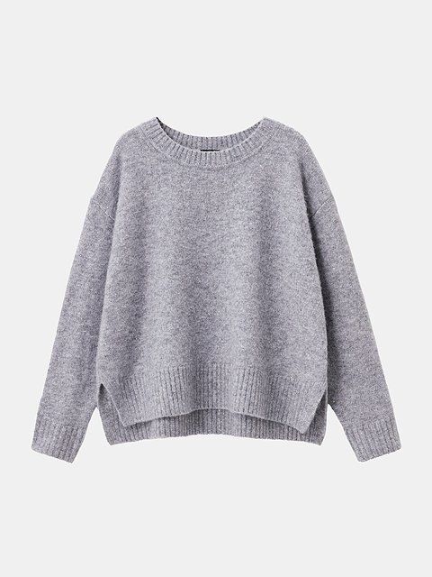 PLSTのスパンコールミックスセーター