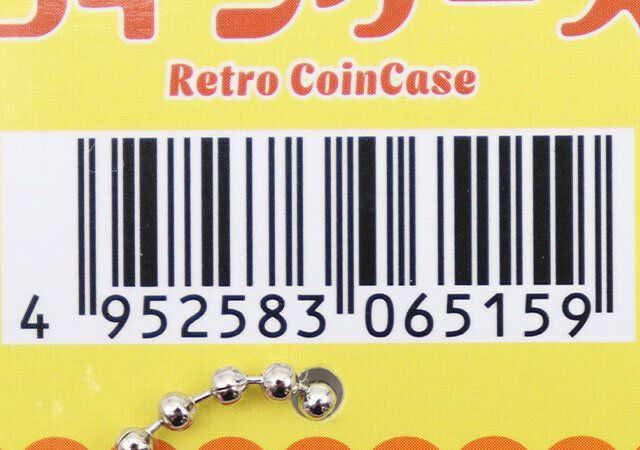 ダイソー 100円玉コインケース レトロ 商品タグ JANコード