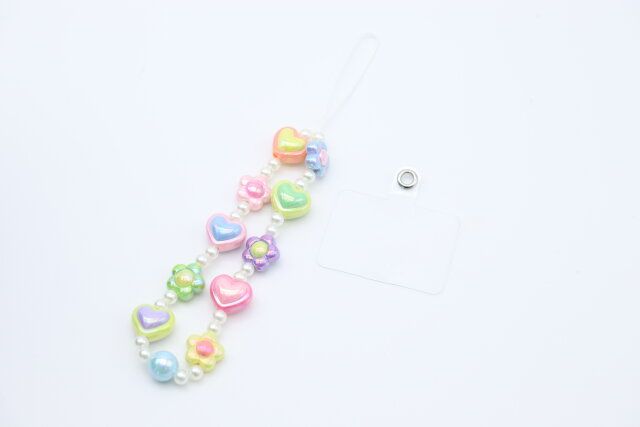 ストラップ（ポップビーズ、シート付き）