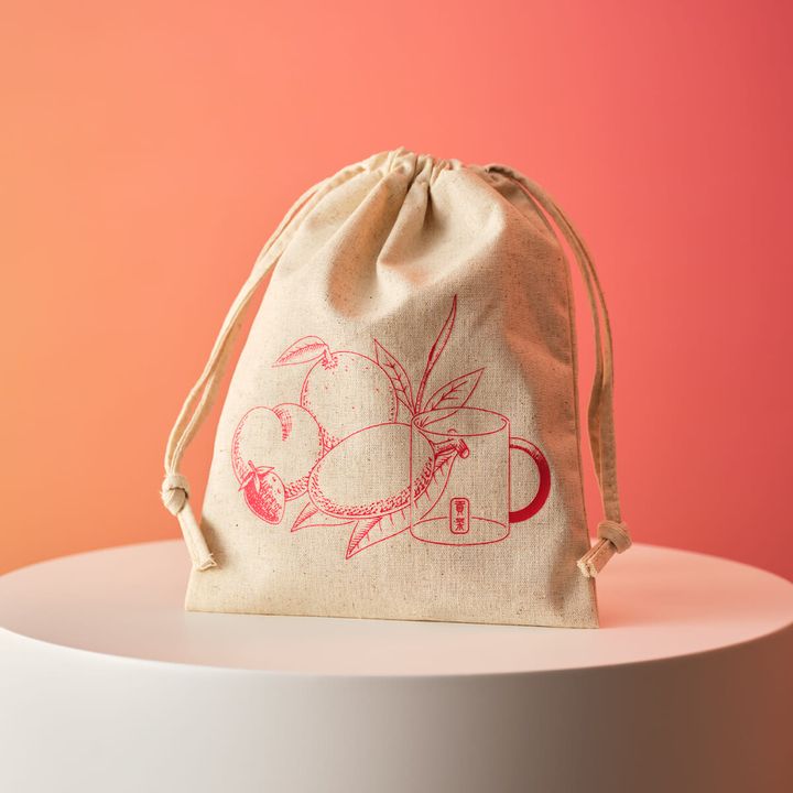 「フルーツティーアソート」オリジナル巾着