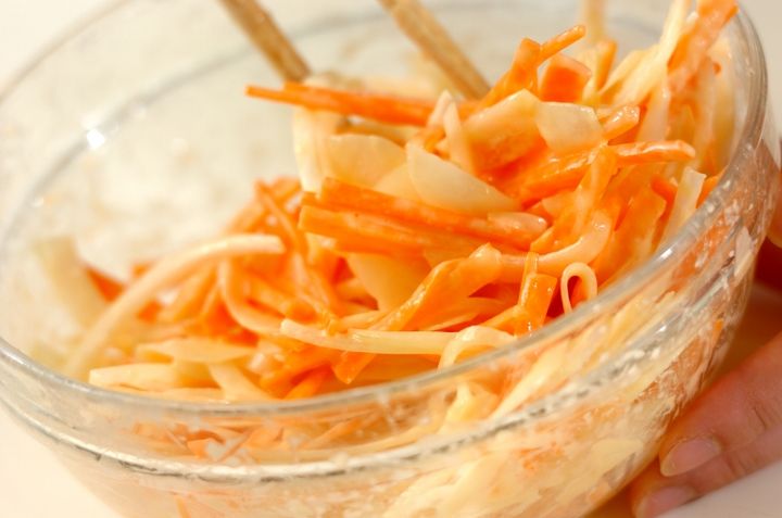 エビのかき揚げの作り方1