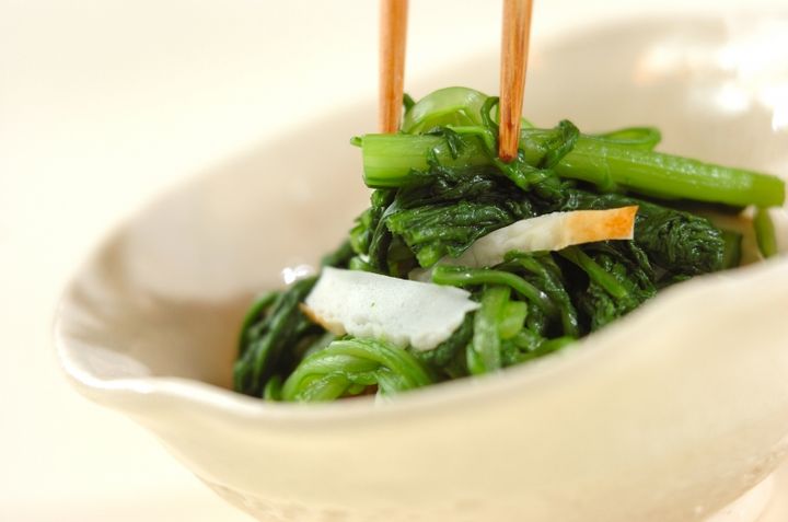 春菊のポン酢和えの作り方1