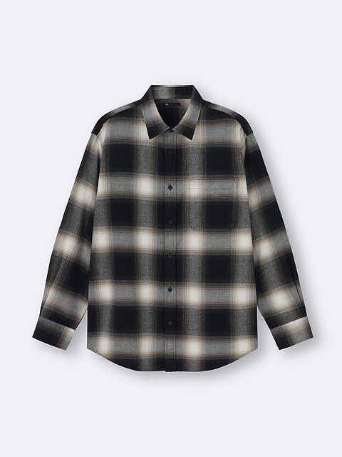 GUのフランネルシャツ