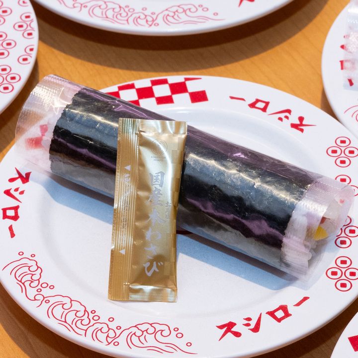 国産わさびで食べる天然鮪とろたく手巻