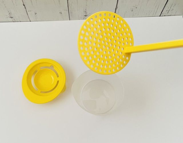 セリア「ふわふわエッグメーカー」セットする