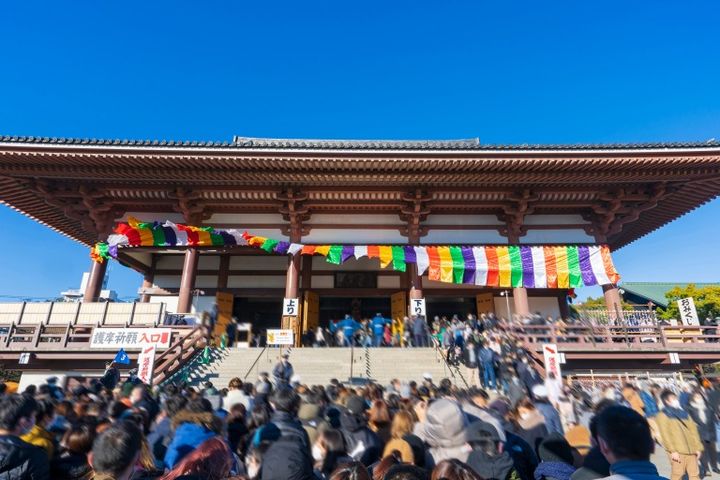 【正月行事】初詣の風景（東京西新井大師） 