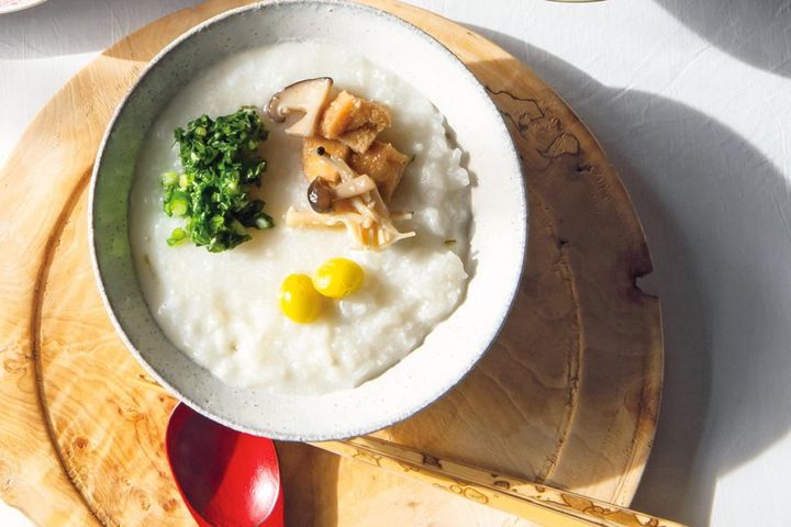 「酒粕がゆ」のできあがり！