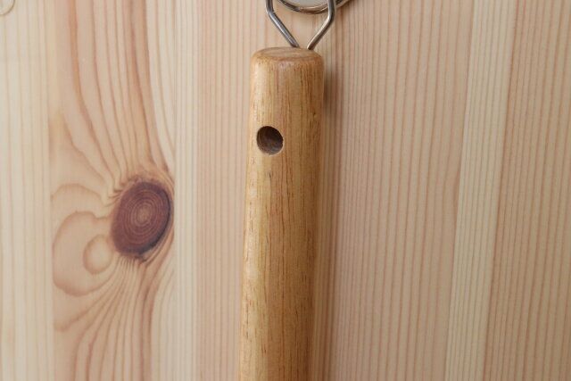 木柄たわし フック穴