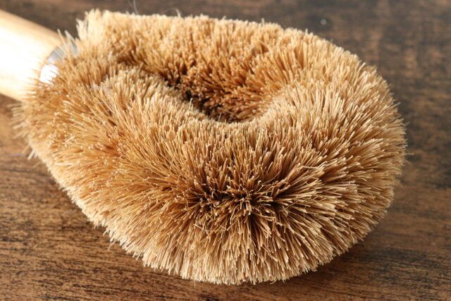 木柄たわし 素材感