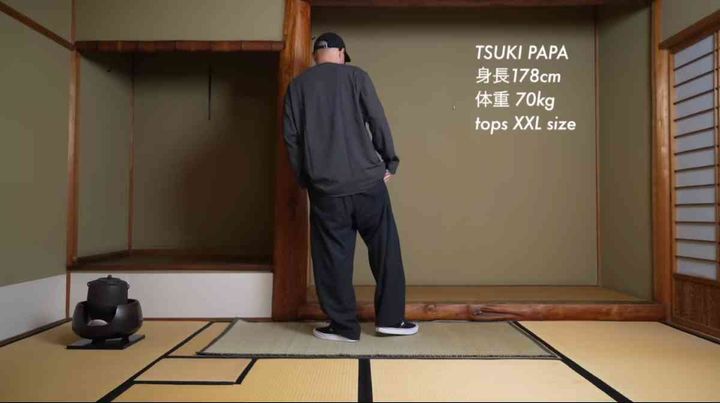 ユニクロ┃クルーネックTシャツ/長袖