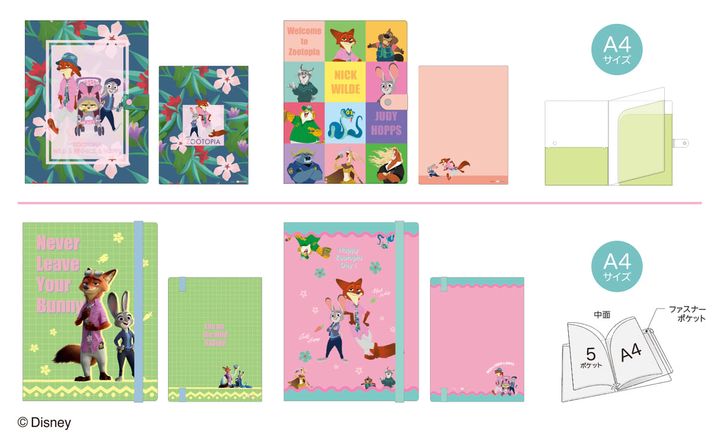 ボタン付きクリアファイル ゴムバンド付きクリアファイル