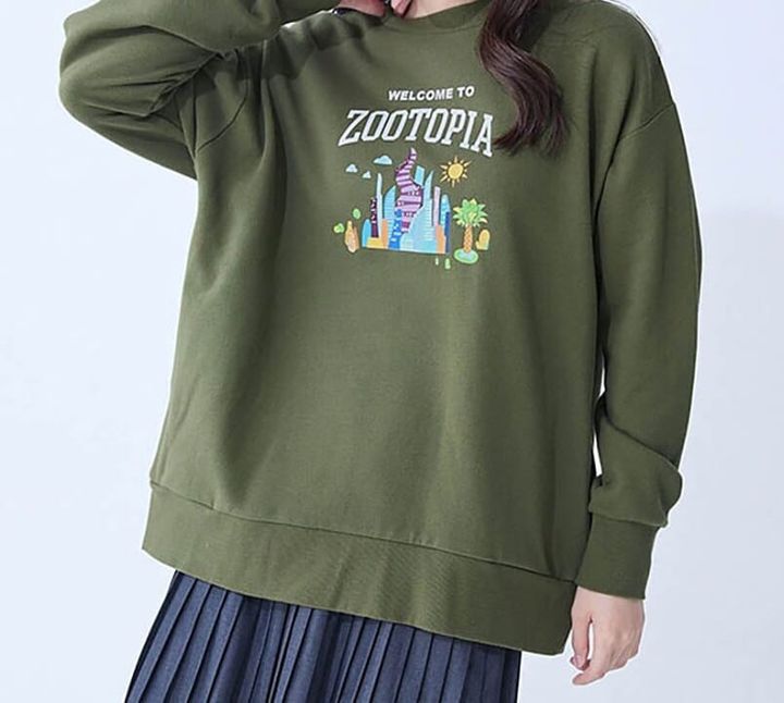 ユニセックス裏毛プルオーバー ズートピア