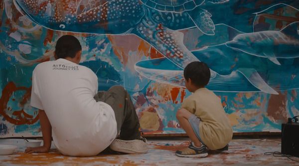 【高知県南国市】アーティストと子どもたち制作したアート作品の巡回展示が、高知龍馬空港からSTART！