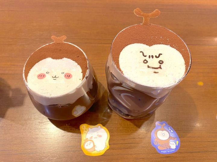 「ちいかわレストラン」カブトムシのアイスココア、カブトムシ（大）アイスココア