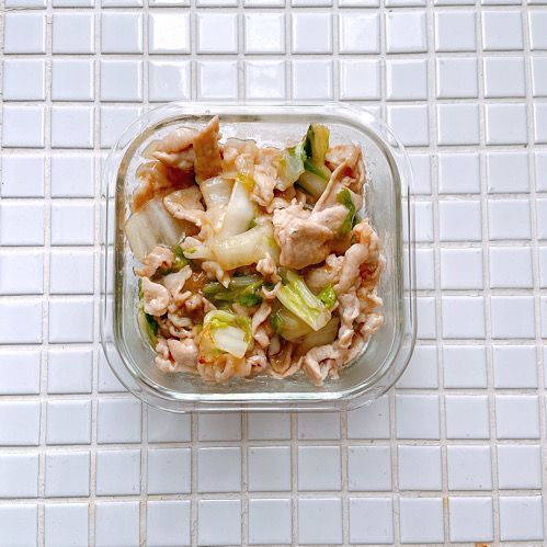 豚肉と白菜のとろみ中華炒め