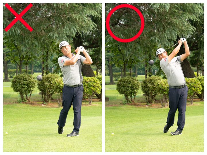 ミスショットを防ぐ素振りはどっち？本番と同じスピードや力感で振る